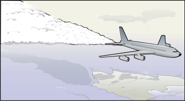 In the Yahara 2070 scenario “Nested Watersheds,” a global coalition attempts to combat climate change through geoengineering, depicted in this illustration from the scenario. Illustration by John Miller.